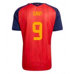 Spanien Paez Gavi #9 Hjemmebanetrøje VM 2026 Kortærmet
